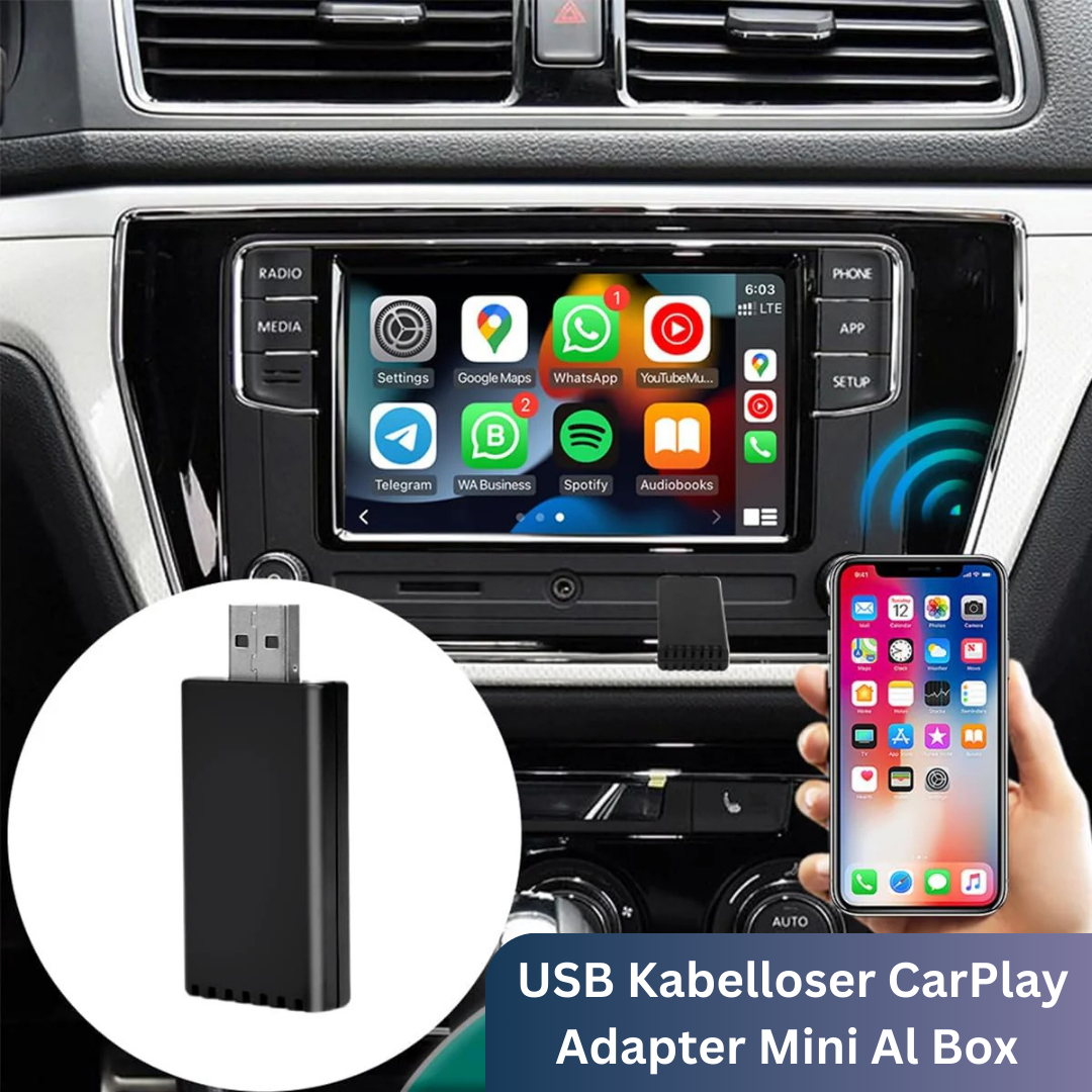 EasyPlay | Smart Wireless Adapter for CarPlay and Android Auto | USB-B and USB-C