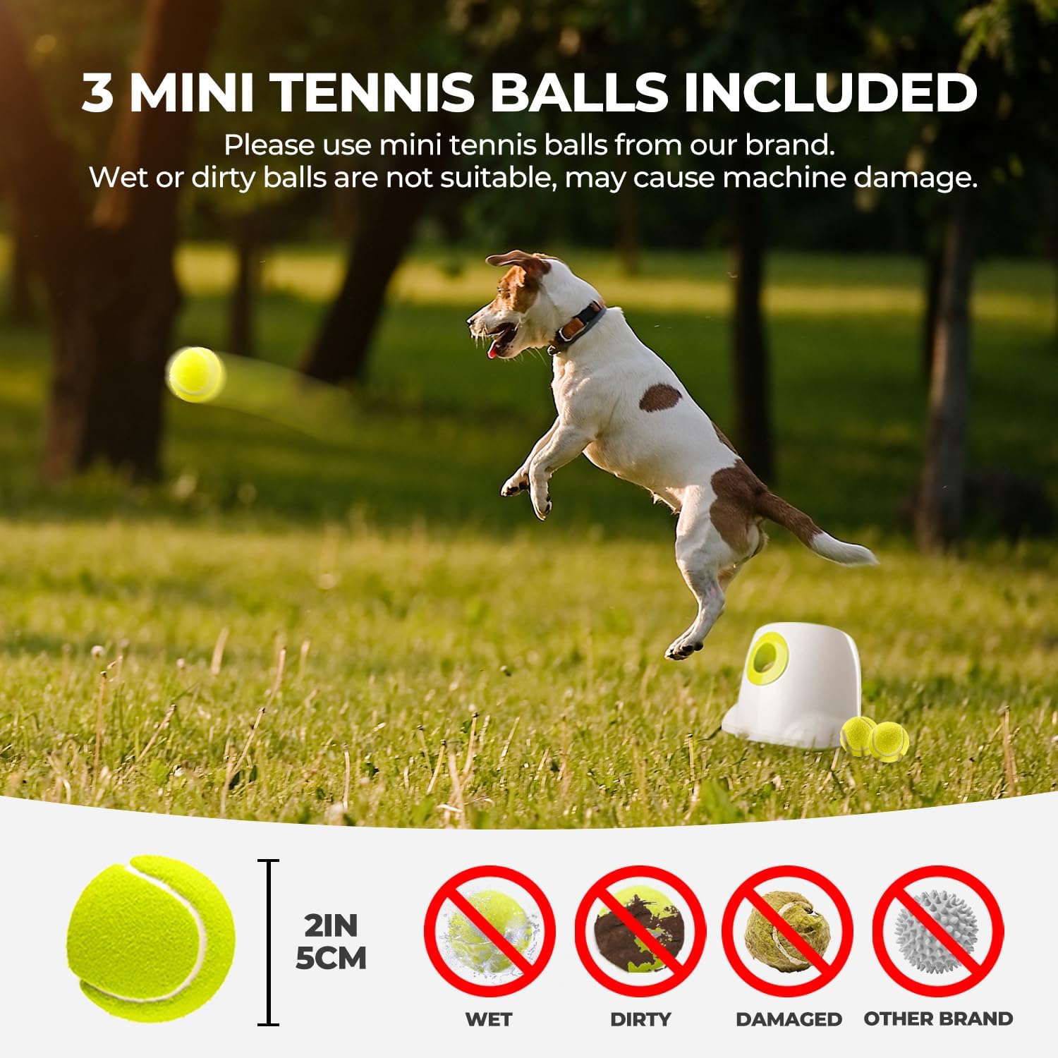 ALL FOR PAWS Automatic Dog Ball Launcher for Medium to Large Dogs